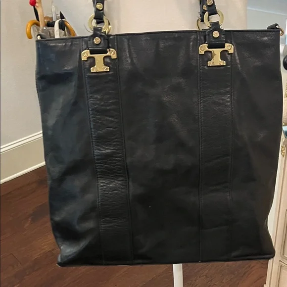 Tory Burch black Leather Tote Bag - Picture 10 of 16